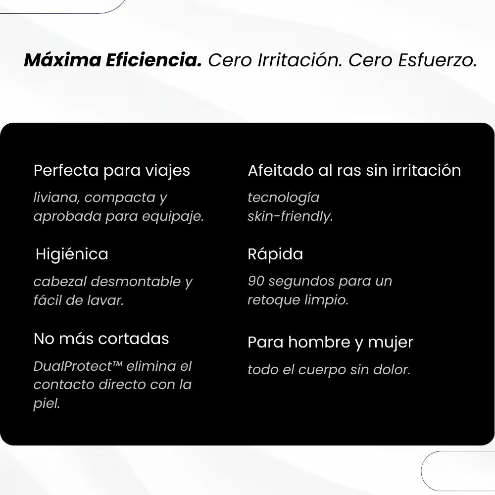 2 UltraGlide - Afeitadora Portátil