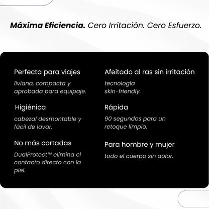 2 UltraGlide - Afeitadora Portátil